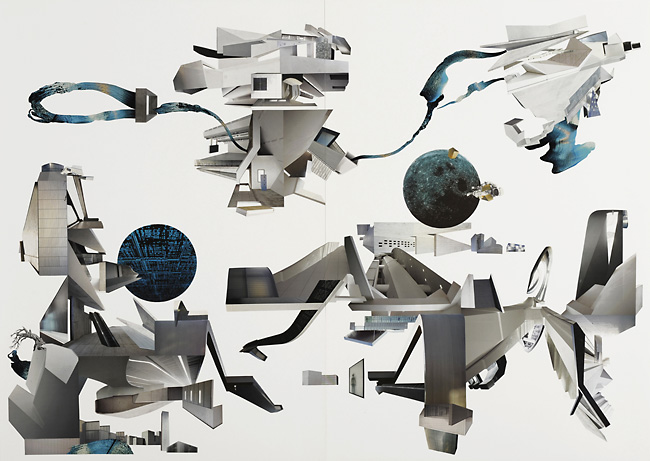 Zwei Monde sah ich am Himmel stehn / 100x140cm / 2014